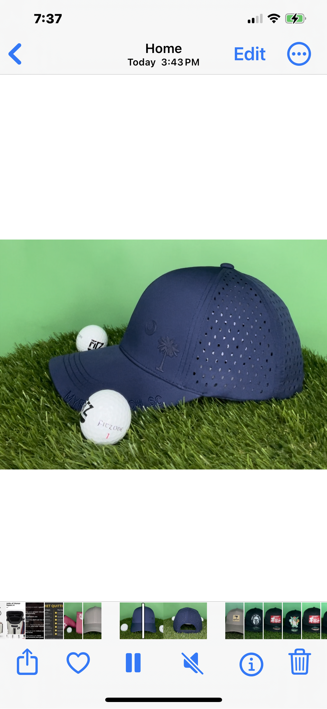 Custom FitzOne Golf Perfection Hat Order