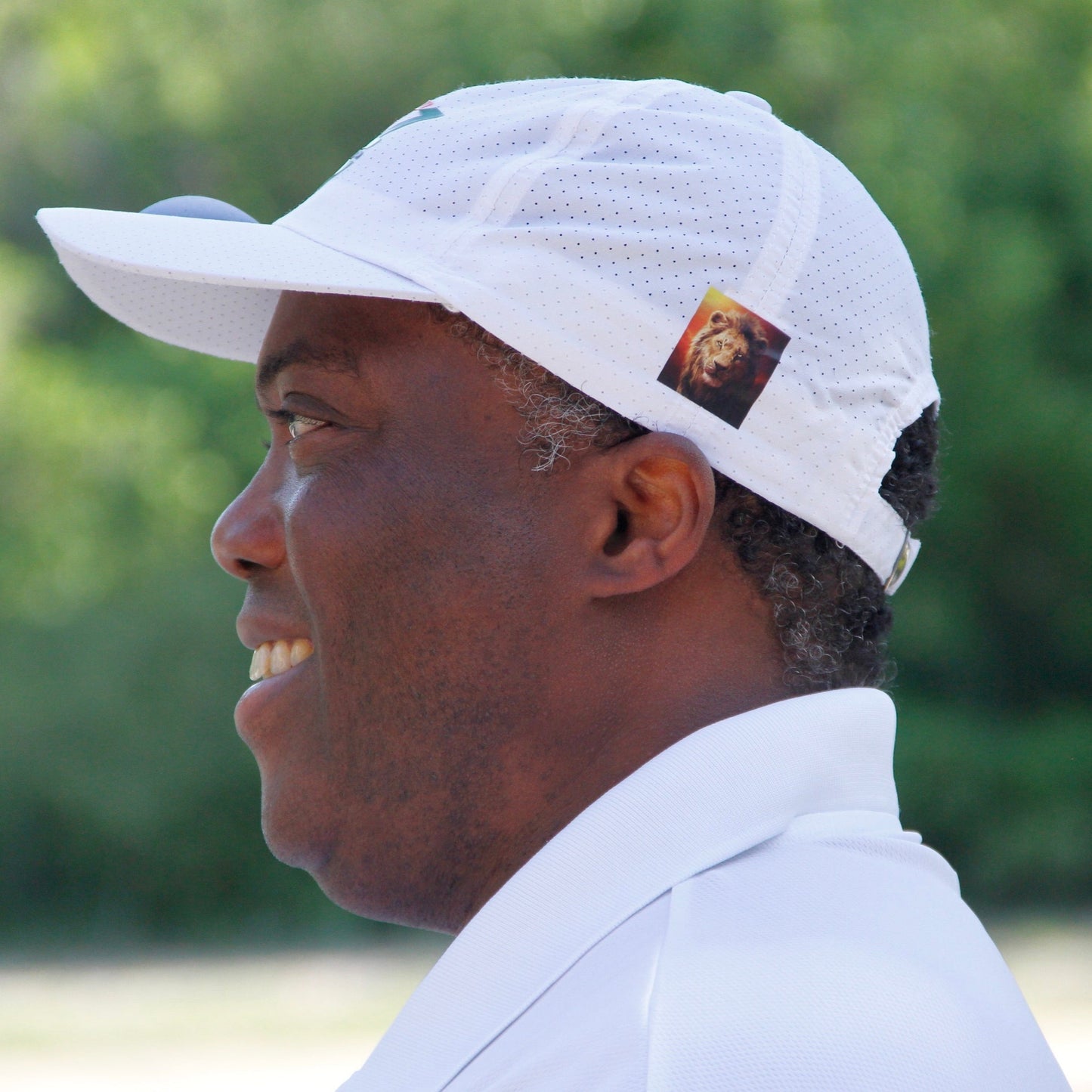 FitzOne White Sports Mesh Hat (Colored Logo)