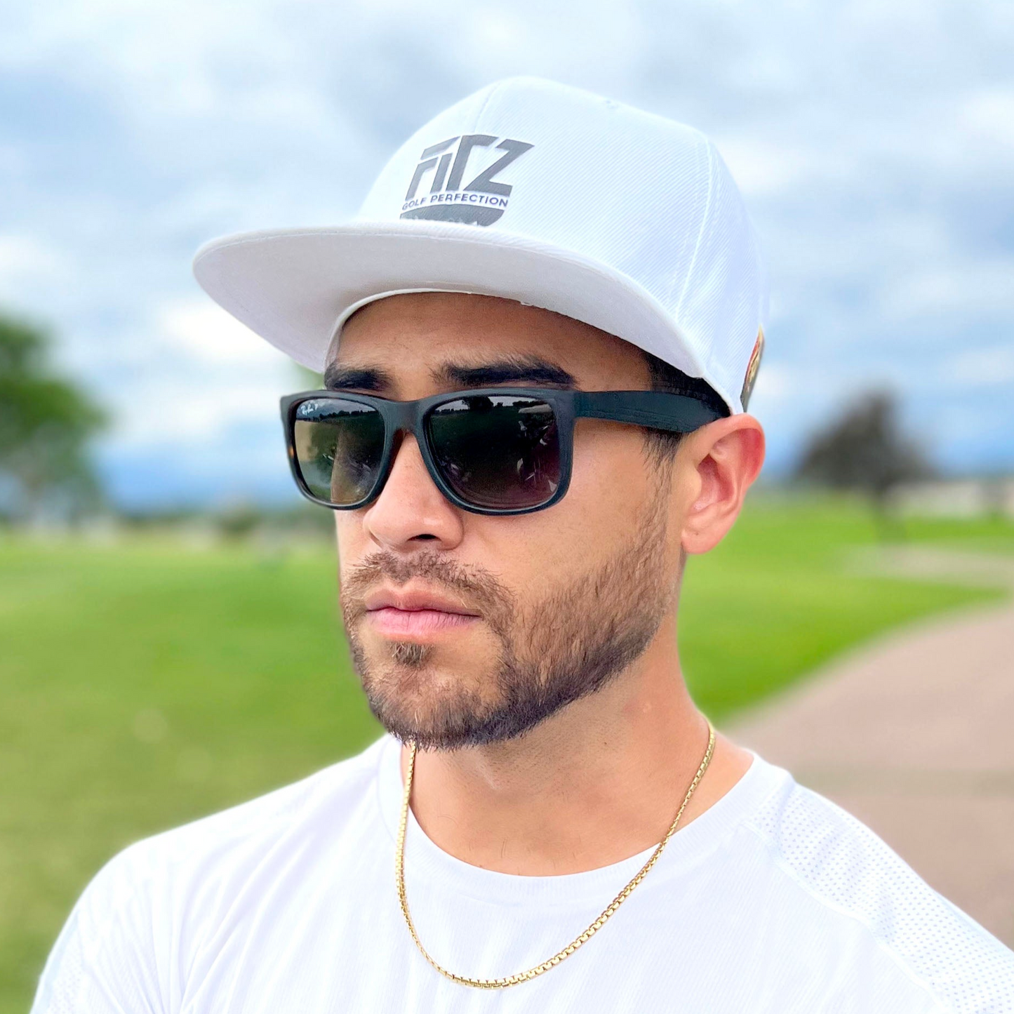 FitzOne White Flat-bill Snapback
