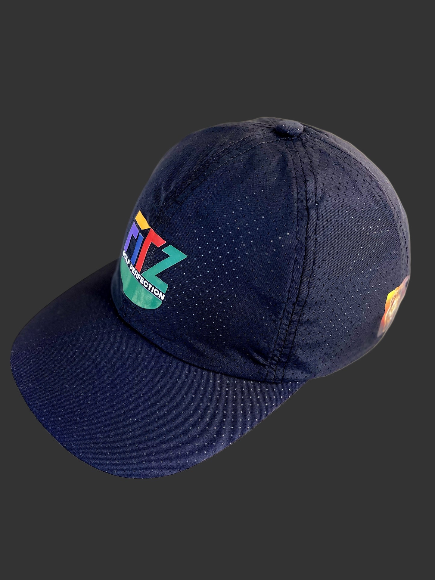 FitzOne Black Sports Mesh Hat (Colored Logo)