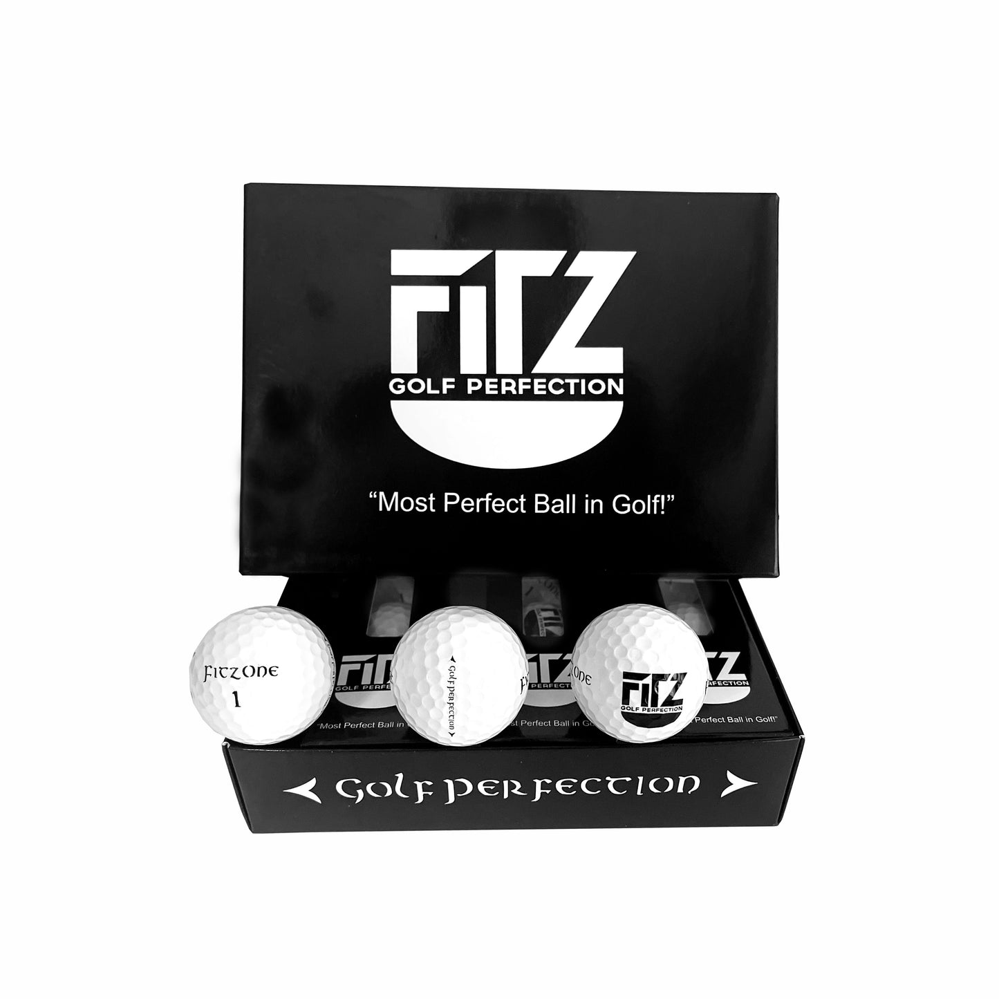 FitzOne Golf Perfection | Special Launch Edition Black Ball (Full Dozen)