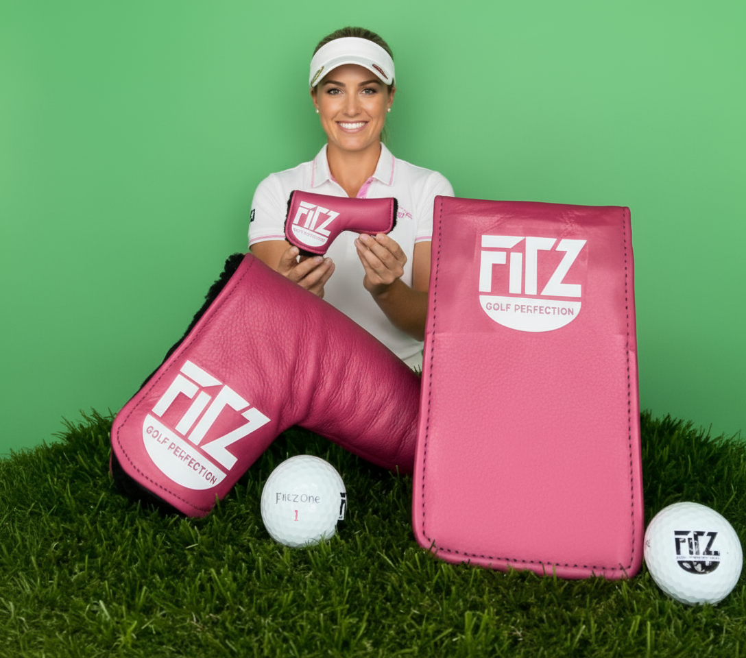 FitzOne Golf Perfection Custom Leather Score Card and Putter Cover Combo Set