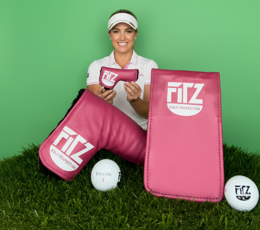 FitzOne Golf Perfection Custom Leather Score Card and Putter Cover Combo Set