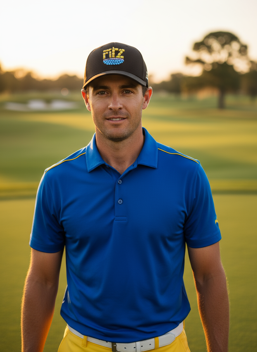 FitzOne Black Bling Mesh Hat (Support Ukraine)