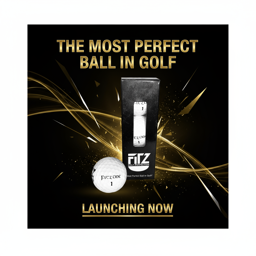 FitzOne Golf Perfection | Special Launch Edition Black Ball (Single Sleeve)