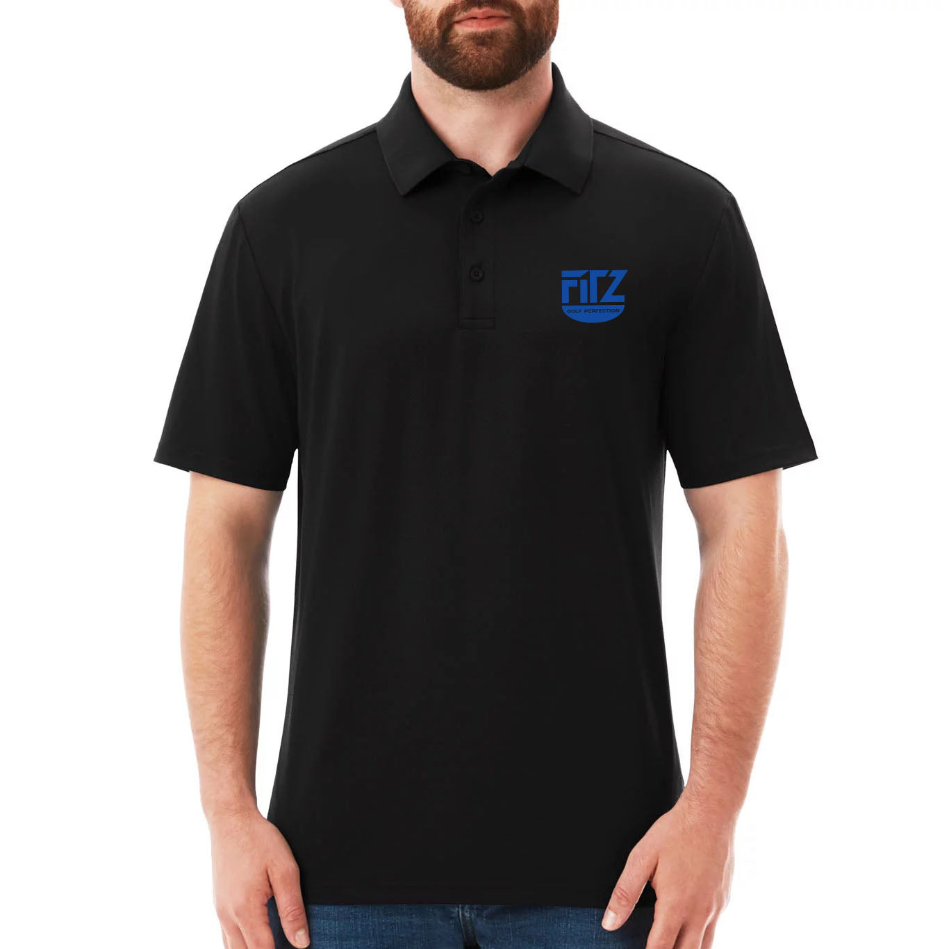 Short Sleeve Stretch Polo (Charcoal)