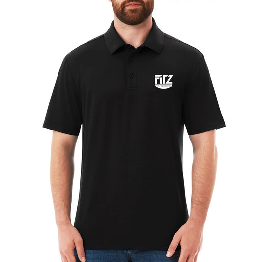 Short Sleeve Stretch Polo (Charcoal)