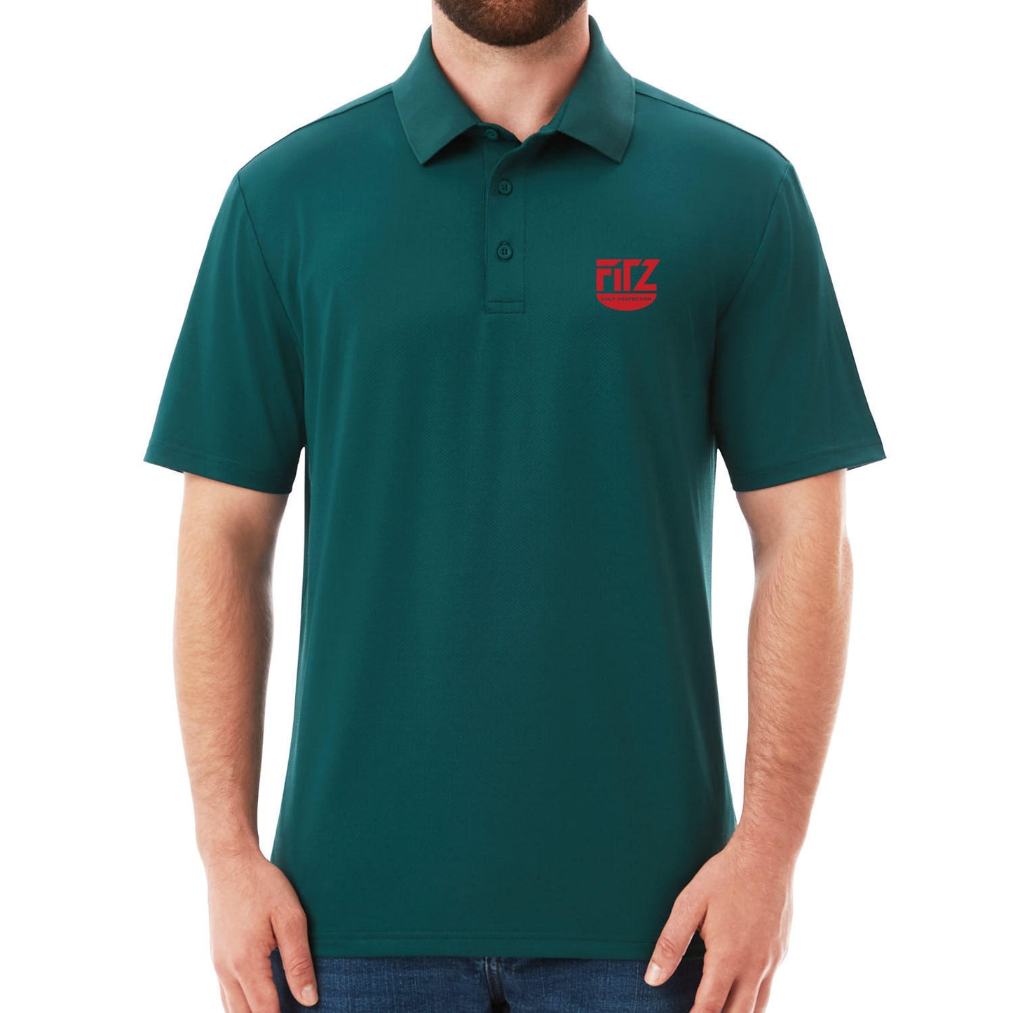 Short Sleeve Stretch Polo (Rough Green)