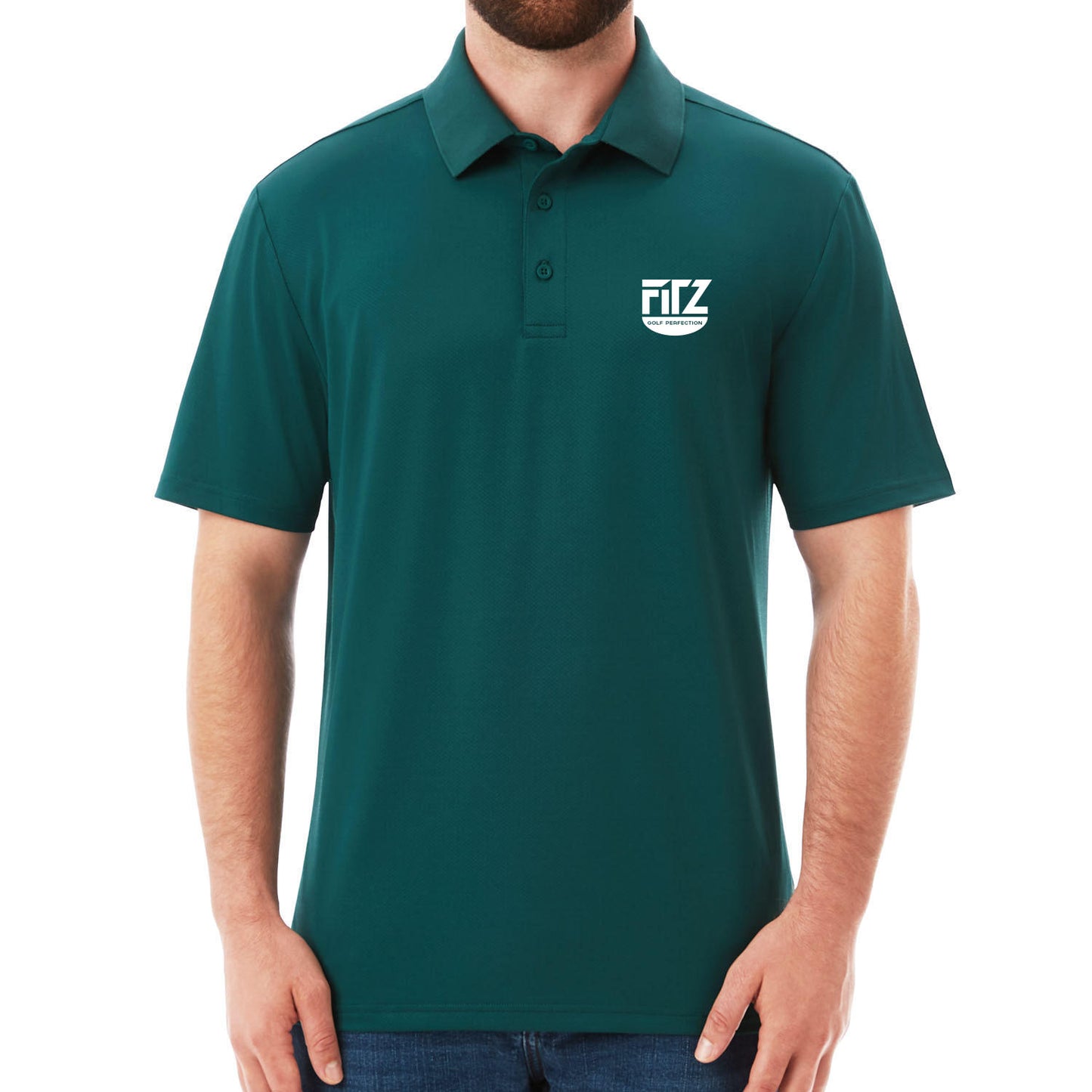 Short Sleeve Stretch Polo (Rough Green)