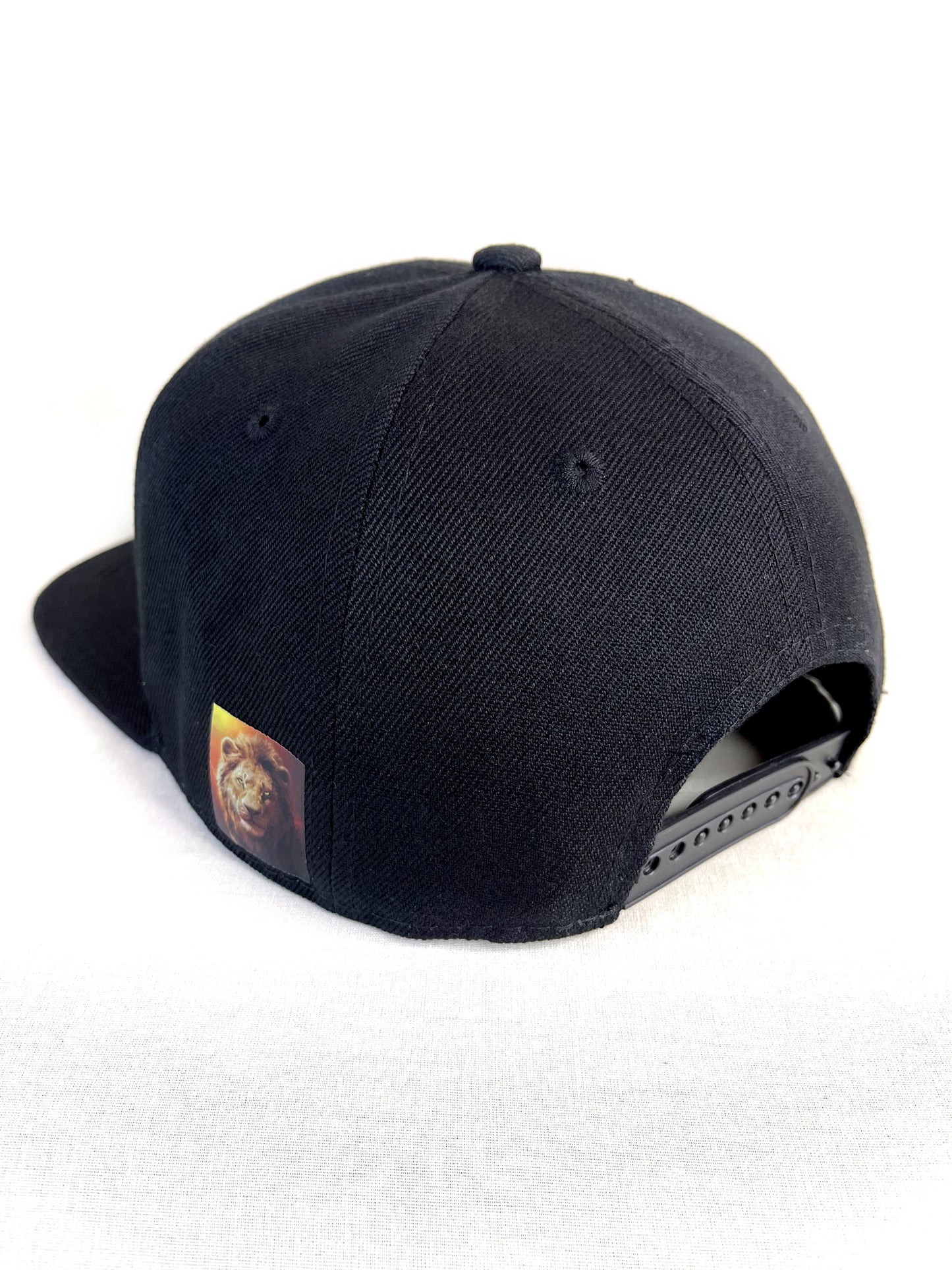 FitzOne Black Flat-bill Snapback (White Logo)