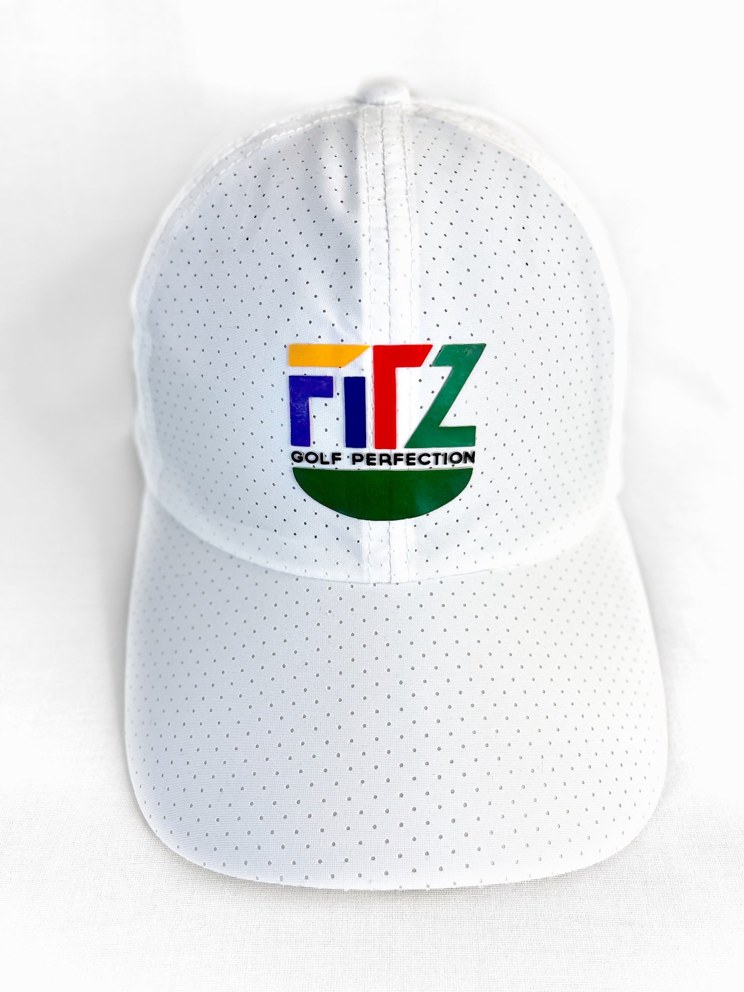 FitzOne White Sports Mesh Hat (Colored Logo)