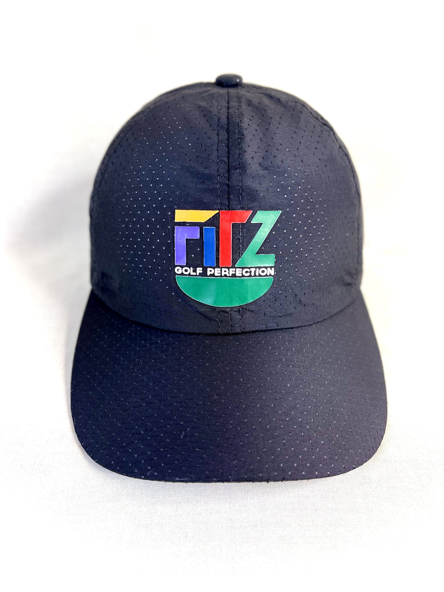 FitzOne Black Sports Mesh Hat (Colored Logo)