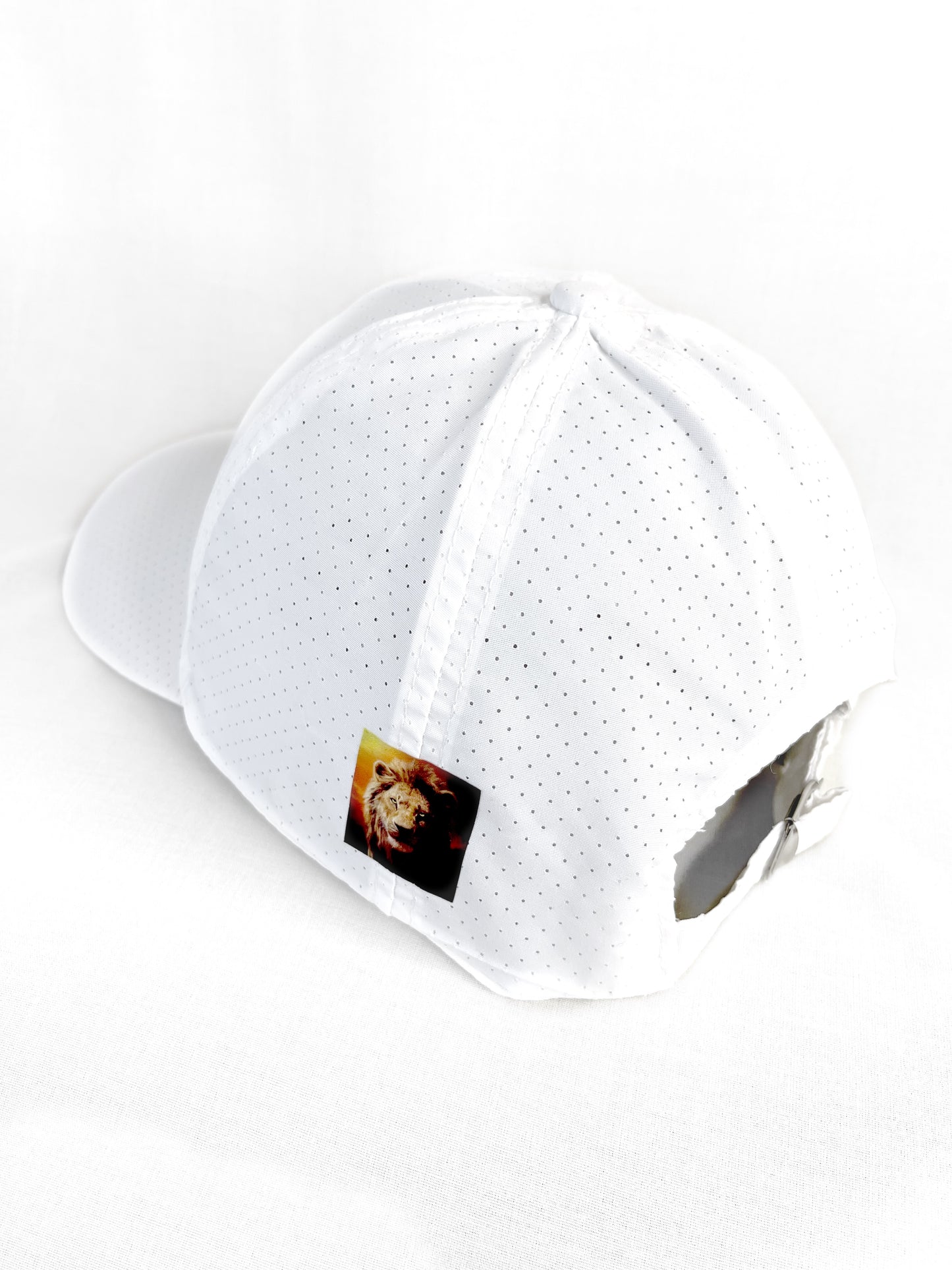 FitzOne White Sports Mesh Hat (Black Logo)