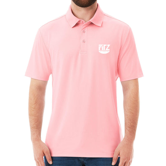 Short Sleeve Stretch Polo (Flamingo)