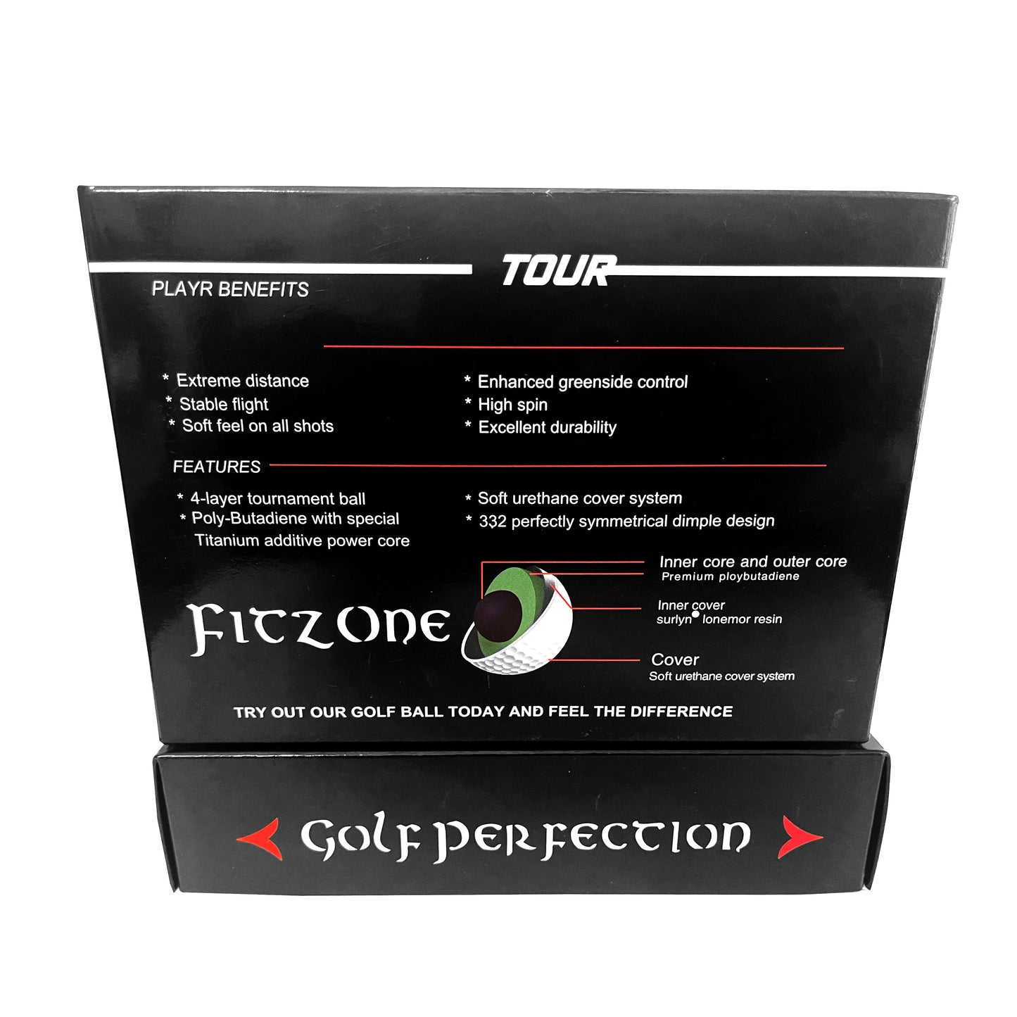 FitzOne Golf Perfection | Special Launch Edition Red Ball (Full Dozen)